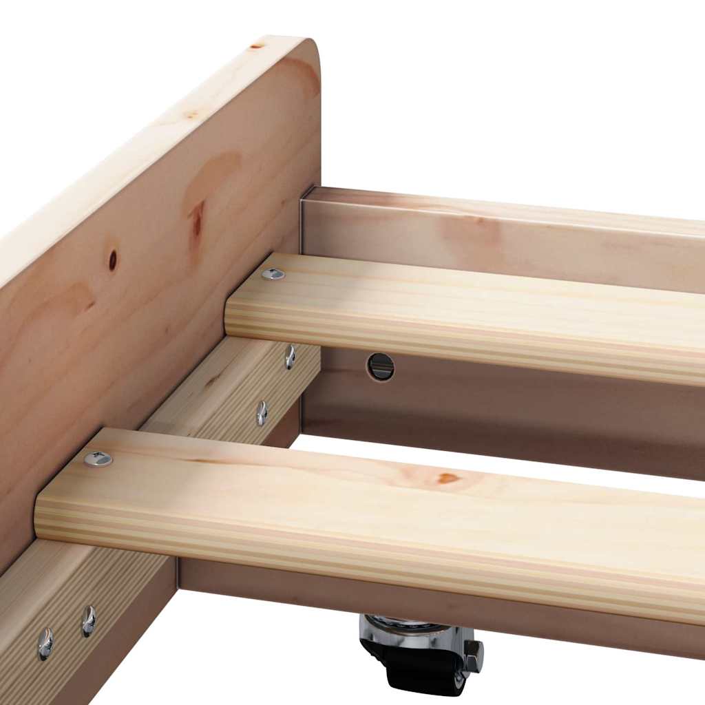Bedframe Bruin 80 x 200 cm Massief grenenhout is nu te koop bij PeponiXL, paradijselijk wonen!