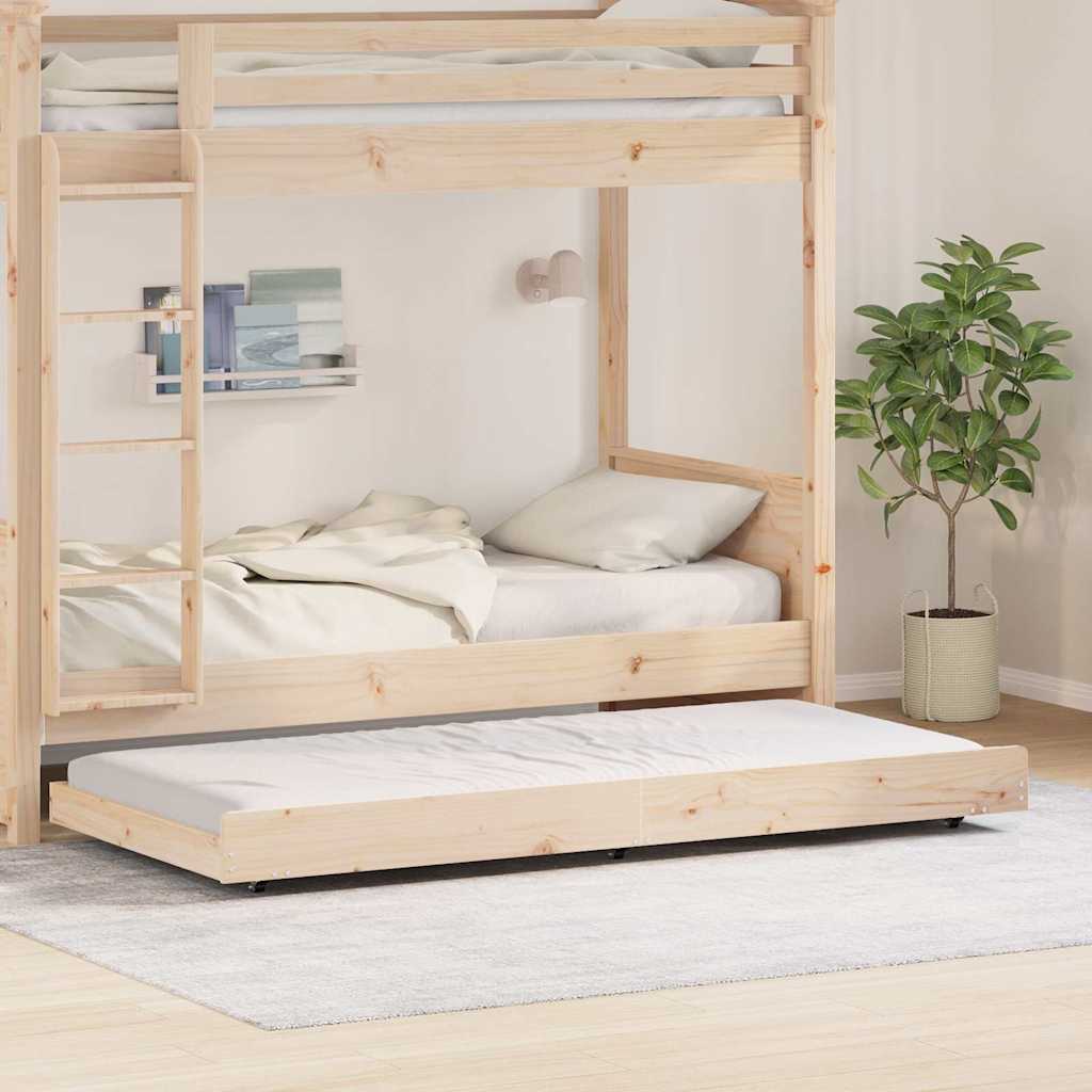 Bedframe Bruin 80 x 200 cm Massief grenenhout is nu te koop bij PeponiXL, paradijselijk wonen!