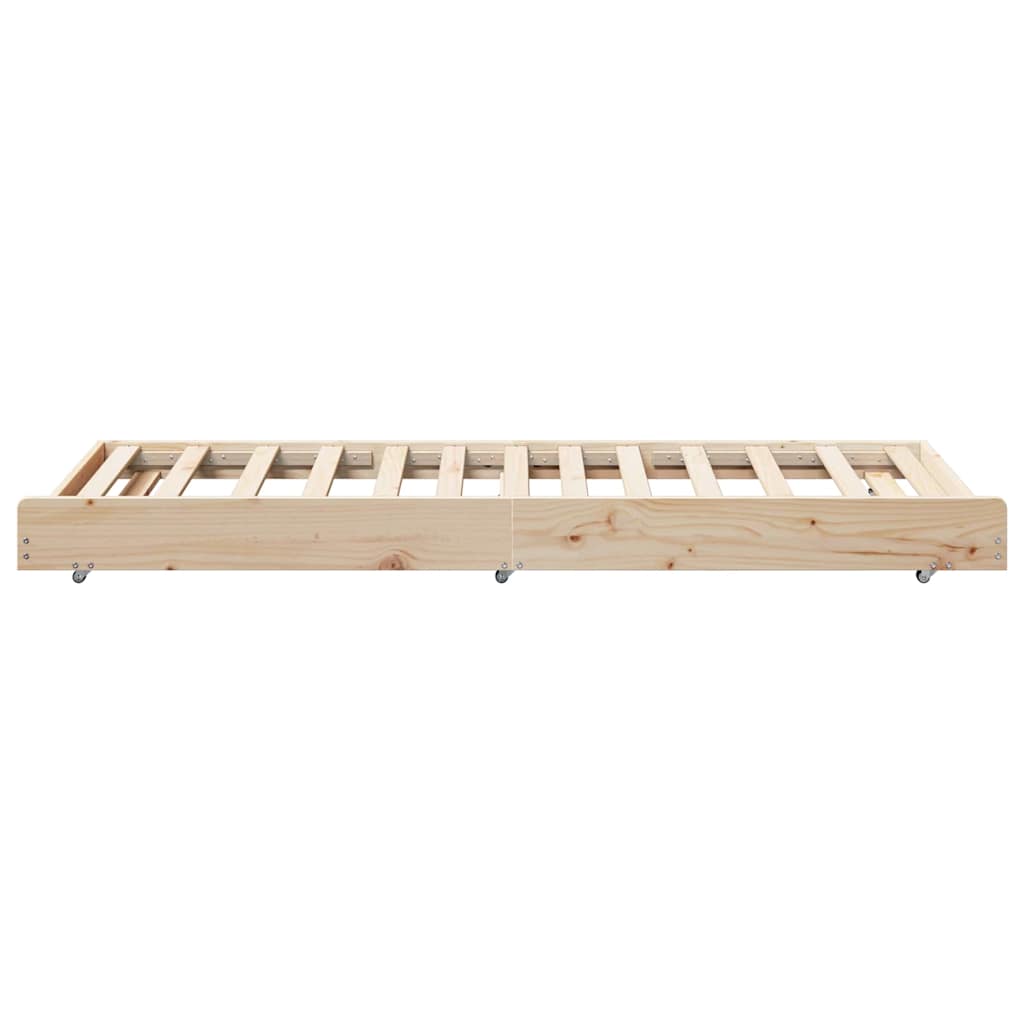 Bedframe Bruin 80 x 200 cm Massief grenenhout is nu te koop bij PeponiXL, paradijselijk wonen!