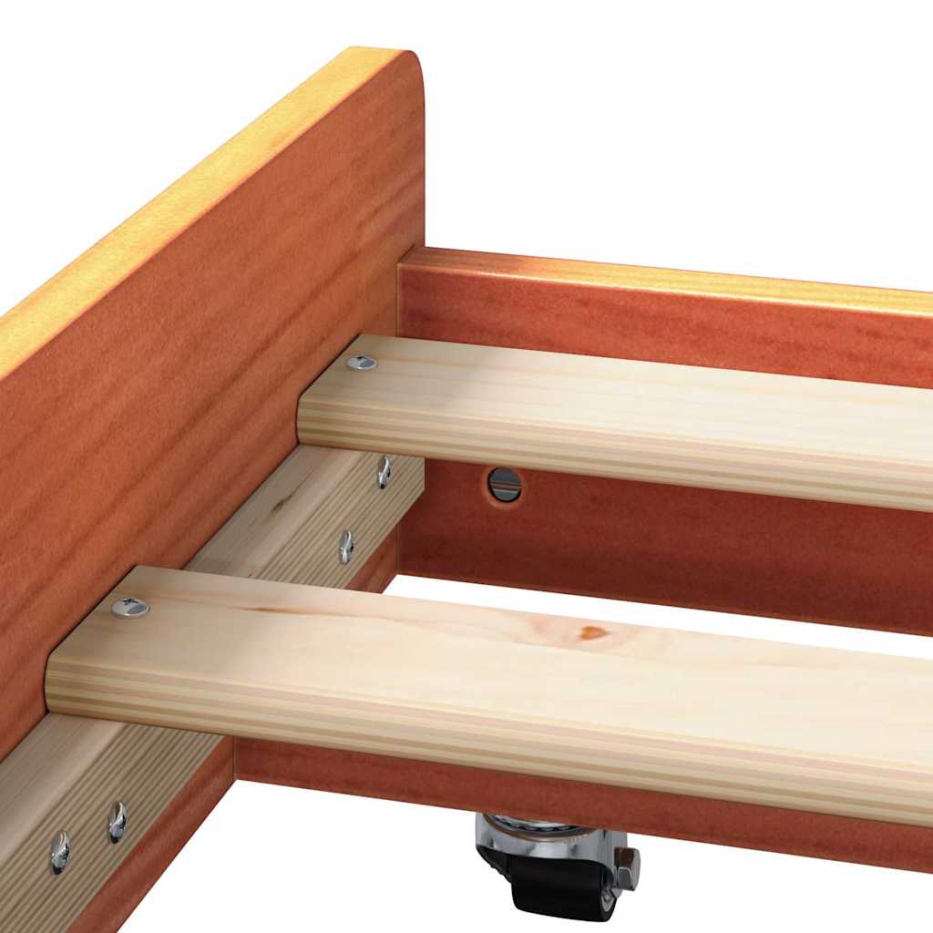 Bedframe Wasbruin 80 x 200 cm Massief grenenhout is nu te koop bij PeponiXL, paradijselijk wonen!