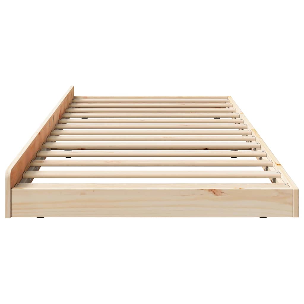 Bedframe Naturel 75 x 190 cm Massief grenenhout is nu te koop bij PeponiXL, paradijselijk wonen!
