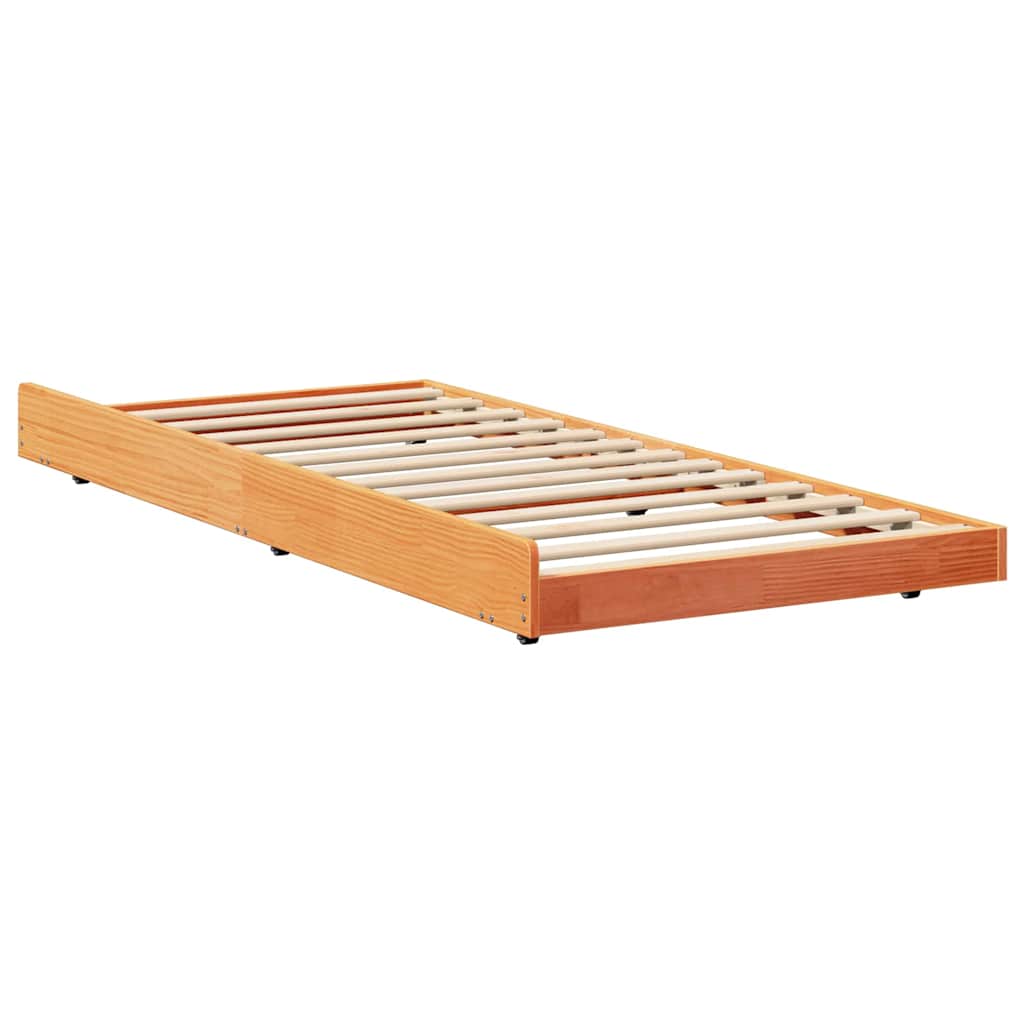 Bedframe Wasbruin 75 x 190 cm Massief grenenhout is nu te koop bij PeponiXL, paradijselijk wonen!