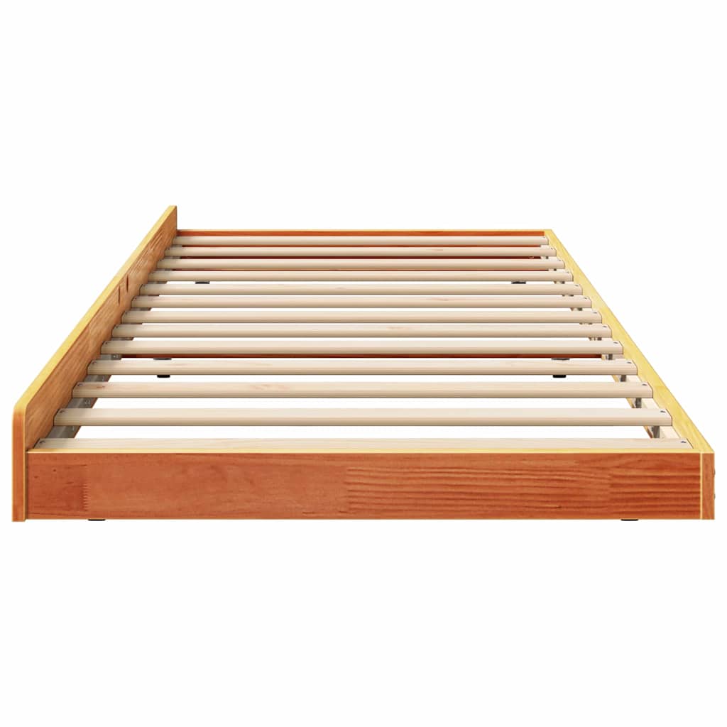 Bedframe Wasbruin 75 x 190 cm Massief grenenhout is nu te koop bij PeponiXL, paradijselijk wonen!