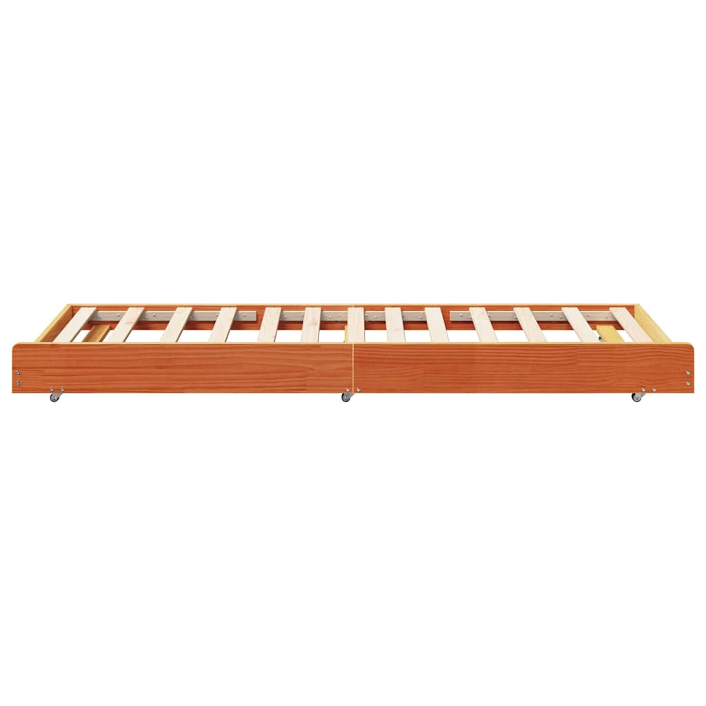 Bedframe Wasbruin 75 x 190 cm Massief grenenhout is nu te koop bij PeponiXL, paradijselijk wonen!