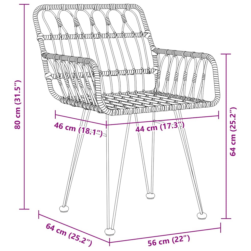 Tuin eettafelset 3 pcs Zwart Gepoedercoat staal is nu te koop bij PeponiXL, paradijselijk wonen!