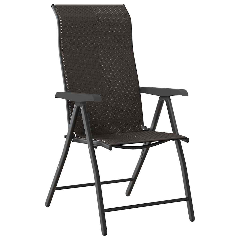 Tuin eettafelset 5 pcs Zwart Koffie Gepoedercoat staal is nu te koop bij PeponiXL, paradijselijk wonen!