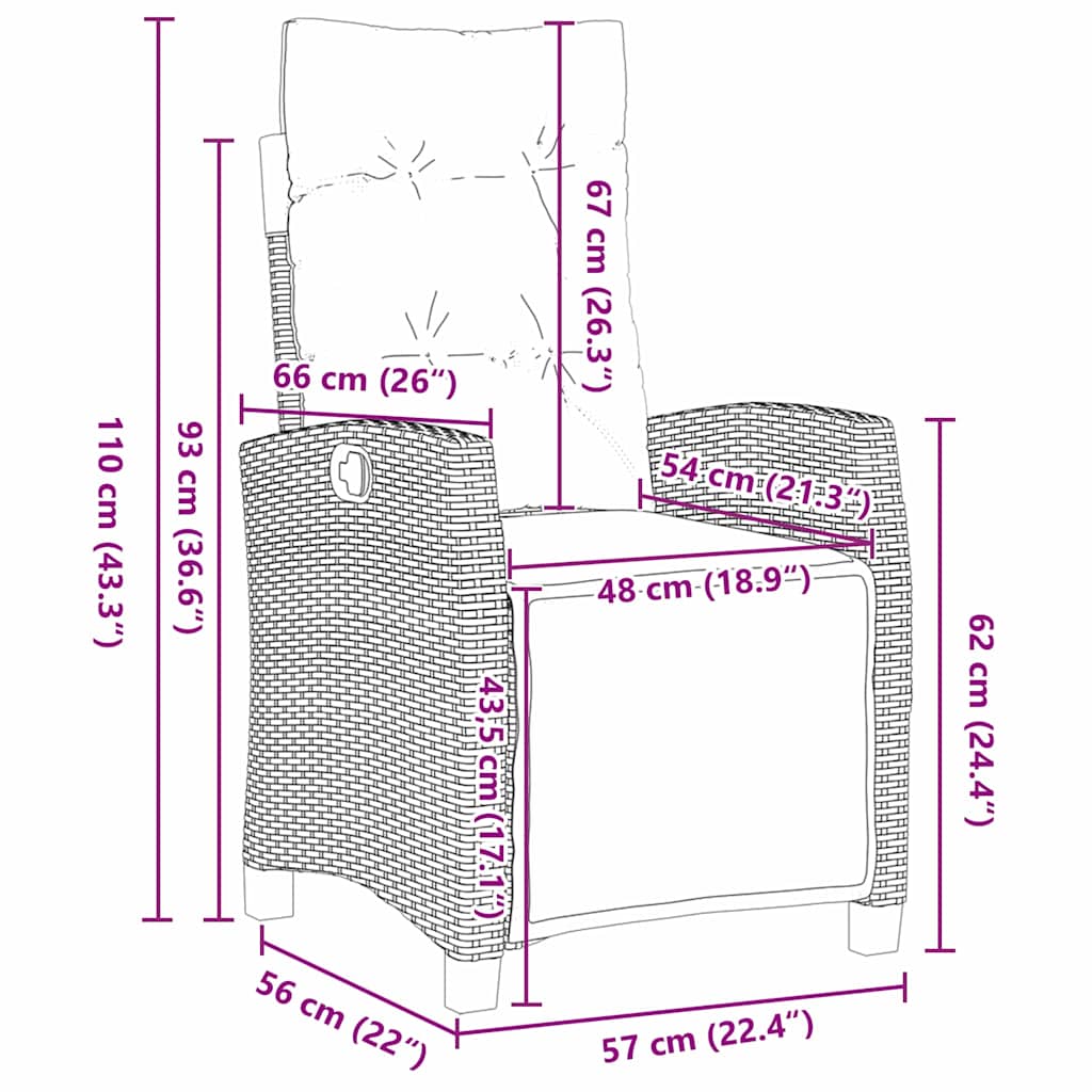 Tuin eettafelset met kussen 9 pcs Grijs poly rattan is nu te koop bij PeponiXL, paradijselijk wonen!