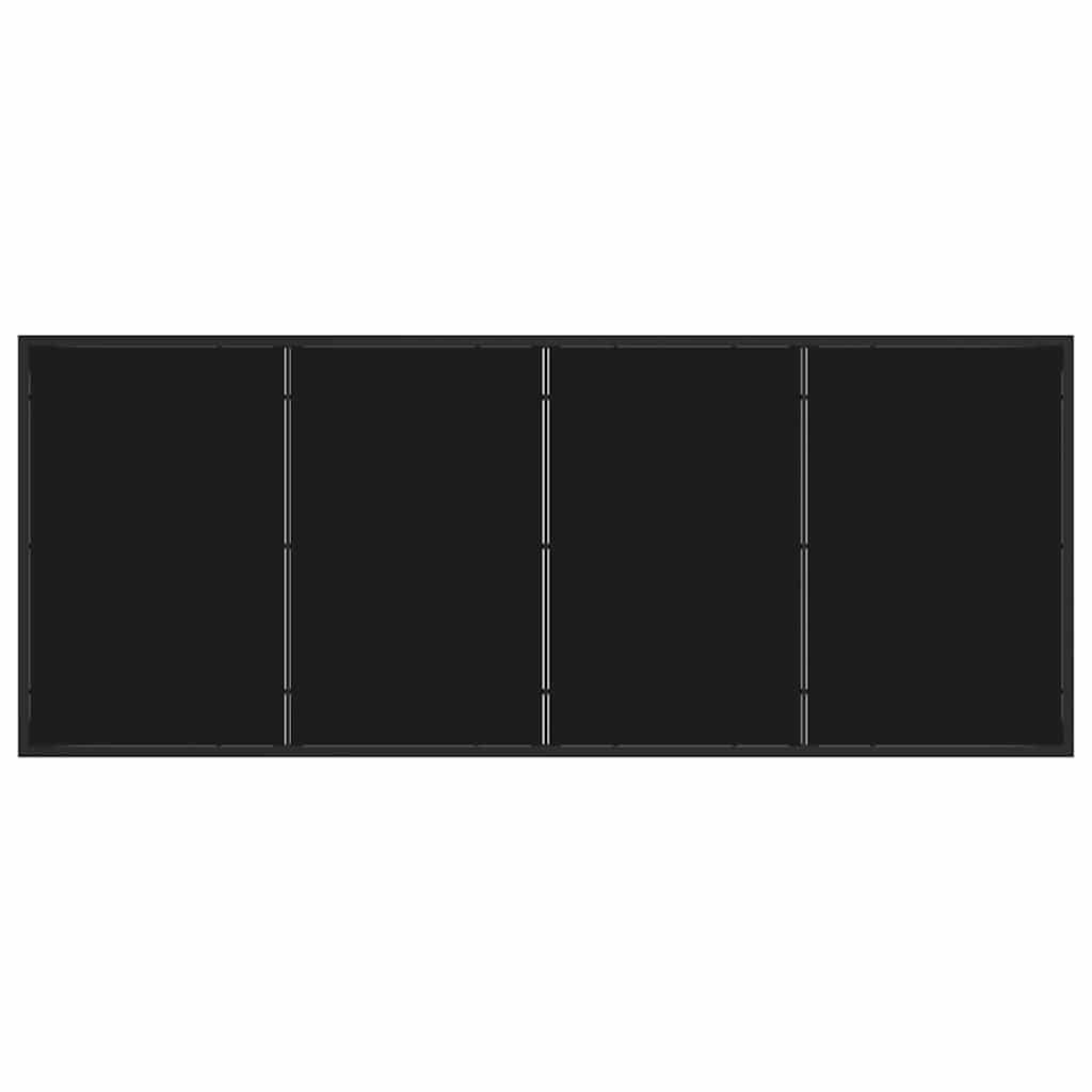 Tuin eettafelset 9 pcs Zwart poly rattan is nu te koop bij PeponiXL, paradijselijk wonen!