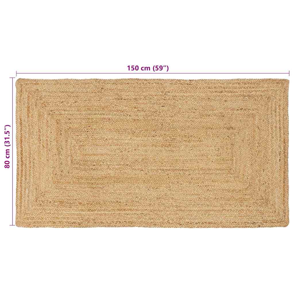 Gebied Tapijt Beige 80 x 150 cm Jute is nu te koop bij PeponiXL, paradijselijk wonen!