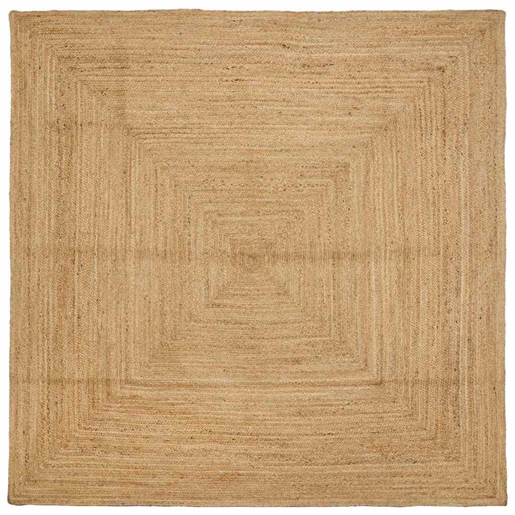 Gebied Tapijt Beige 240 x 240 cm Jute is nu te koop bij PeponiXL, paradijselijk wonen!