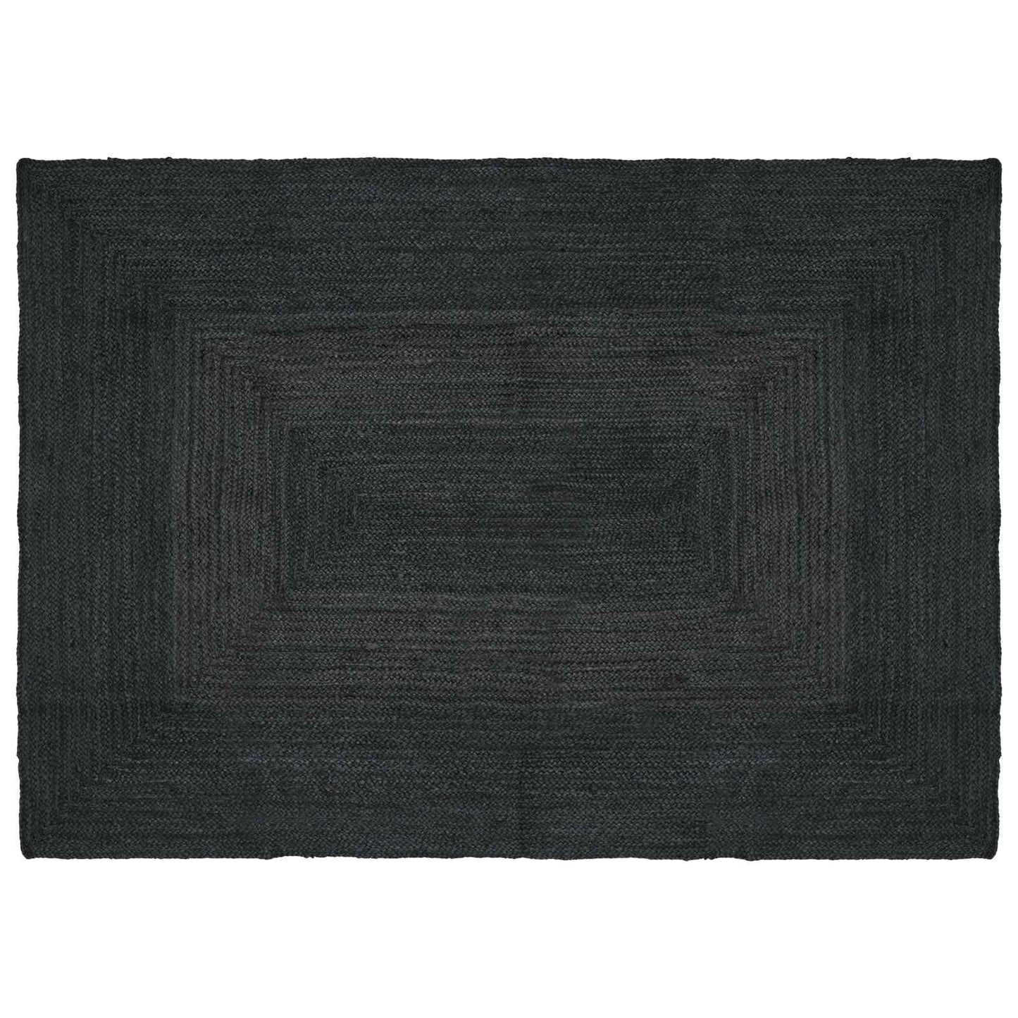 Vloerkleden Rechthoekig Donkergrijs 120 x 170 cm Jute