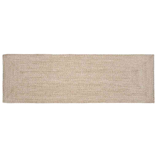 Vloerkleden Rechthoekig Natuurlijk en Wit 80 x 250 cm Jute is nu te koop bij PeponiXL, paradijselijk wonen!