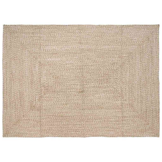 Vloerkleden Rechthoekig Natuurlijk en Wit 200 x 290 cm Jute is nu te koop bij PeponiXL, paradijselijk wonen!