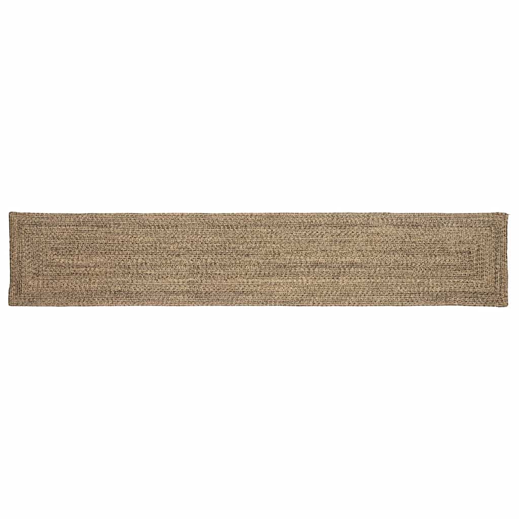 Vloerkleden Rechthoekig Naturel en Zwart 60 x 400 cm Jute is nu te koop bij PeponiXL, paradijselijk wonen!