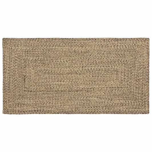 Vloerkleden Rechthoekig Naturel en Zwart 80 x 150 cm Jute is nu te koop bij PeponiXL, paradijselijk wonen!