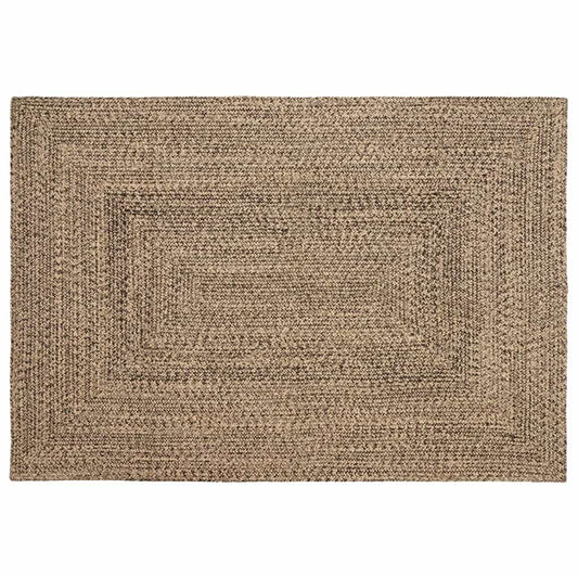 Vloerkleden Rechthoekig Naturel en Zwart 120 x 170 cm Jute is nu te koop bij PeponiXL, paradijselijk wonen!