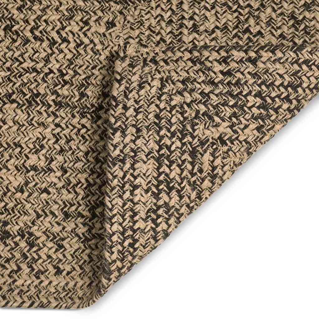 Vloerkleden Rechthoekig Naturel en Zwart 200 x 290 cm Jute is nu te koop bij PeponiXL, paradijselijk wonen!