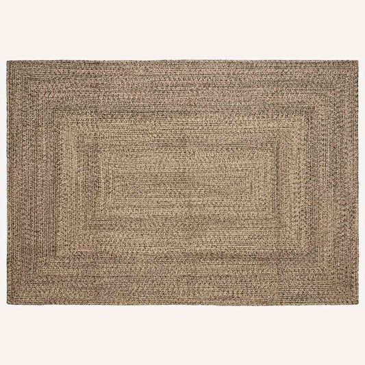 Vloerkleden Rechthoekig Naturel en Zwart 200 x 290 cm Jute is nu te koop bij PeponiXL, paradijselijk wonen!