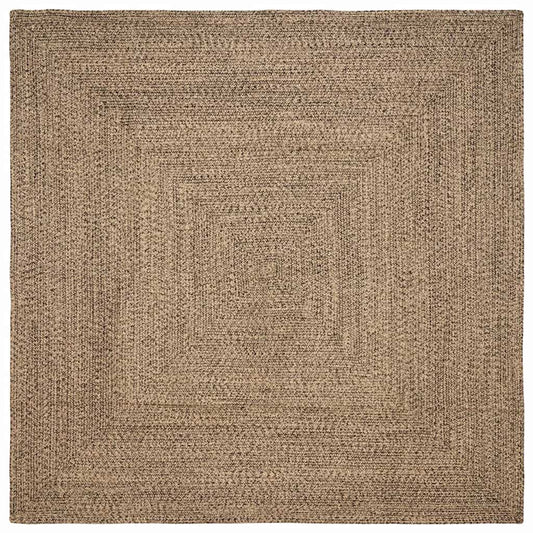 Vloerkleden Vierkant Naturel en Zwart 300 x 300 cm Jute is nu te koop bij PeponiXL, paradijselijk wonen!