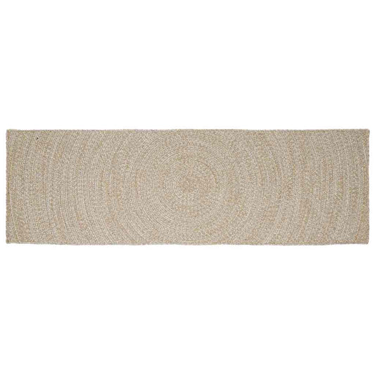 Vloerkleden Rechthoekig Natuurlijk en Wit 60 x 250 cm Jute is nu te koop bij PeponiXL, paradijselijk wonen!
