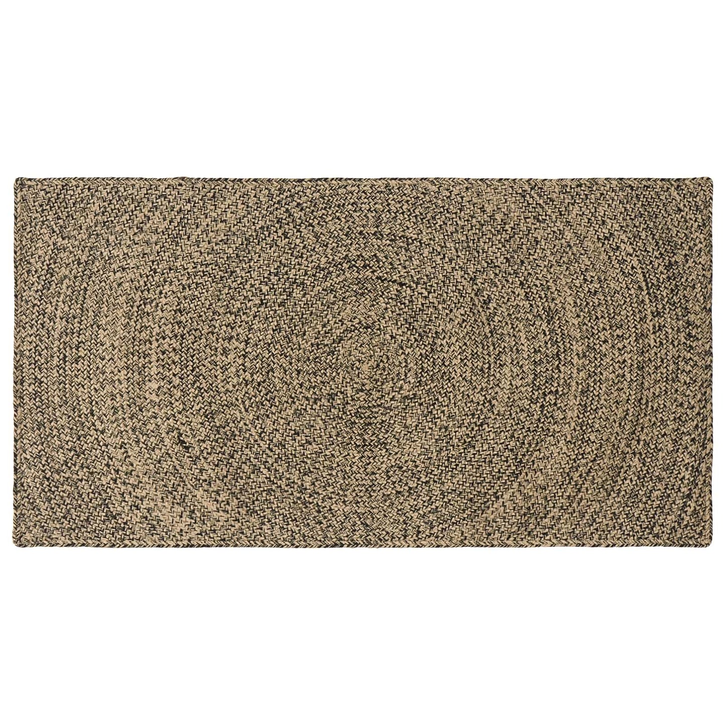 Vloerkleden Naturel en Zwart 60 x 110 cm Jute is nu te koop bij PeponiXL, paradijselijk wonen!