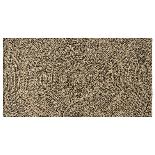 Vloerkleden Naturel en Zwart 60 x 110 cm Jute is nu te koop bij PeponiXL, paradijselijk wonen!