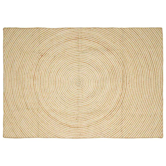Vloerkleed Natuurlijk en Wit 160 x 230 cm Jute is nu te koop bij PeponiXL, paradijselijk wonen!