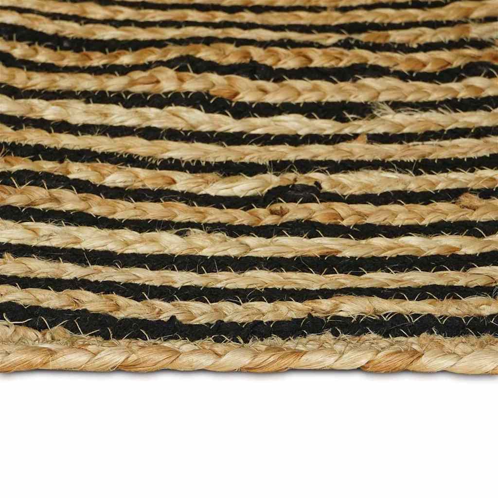 Vloerkleed Natuurlijk en Zwart 60 x 400 cm Jute is nu te koop bij PeponiXL, paradijselijk wonen!