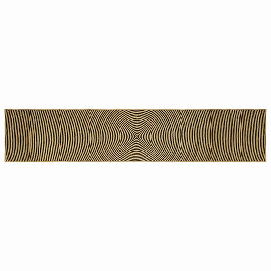 Vloerkleed Natuurlijk en Zwart 60 x 400 cm Jute is nu te koop bij PeponiXL, paradijselijk wonen!