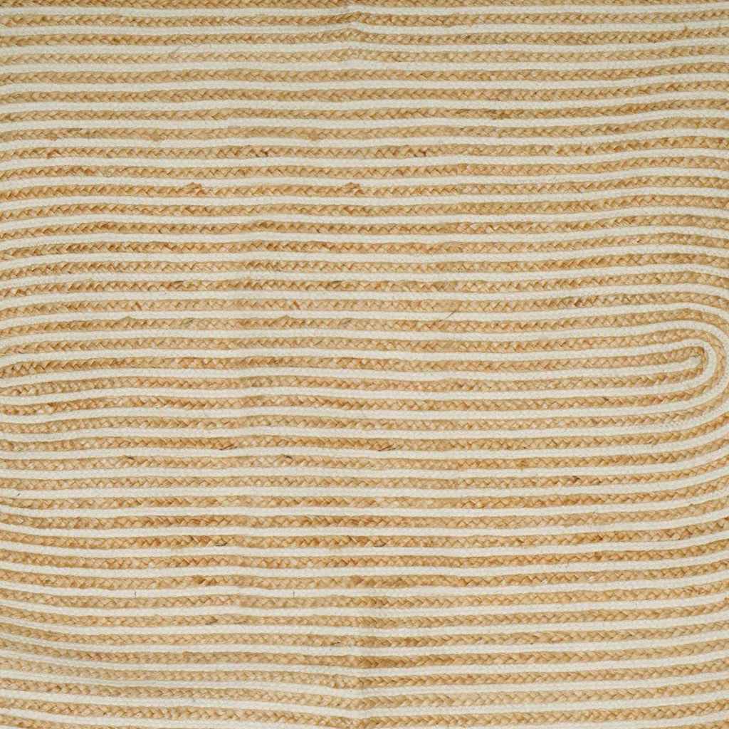 Vloerkleed Natuurlijk en Wit 122 x 183 cm Jute is nu te koop bij PeponiXL, paradijselijk wonen!