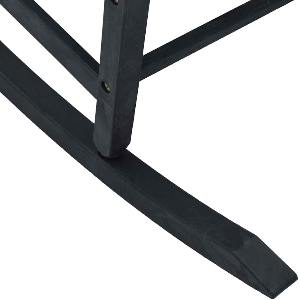 Schommelstoel Zwart 84 x 65 x 114 cm Kunststof is nu te koop bij PeponiXL, paradijselijk wonen!