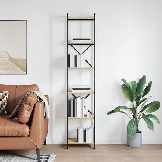 Boekenkast Sonoma Eiken 40 x 30 x 189,5 cm Bewerkt hout is nu te koop bij PeponiXL, paradijselijk wonen!