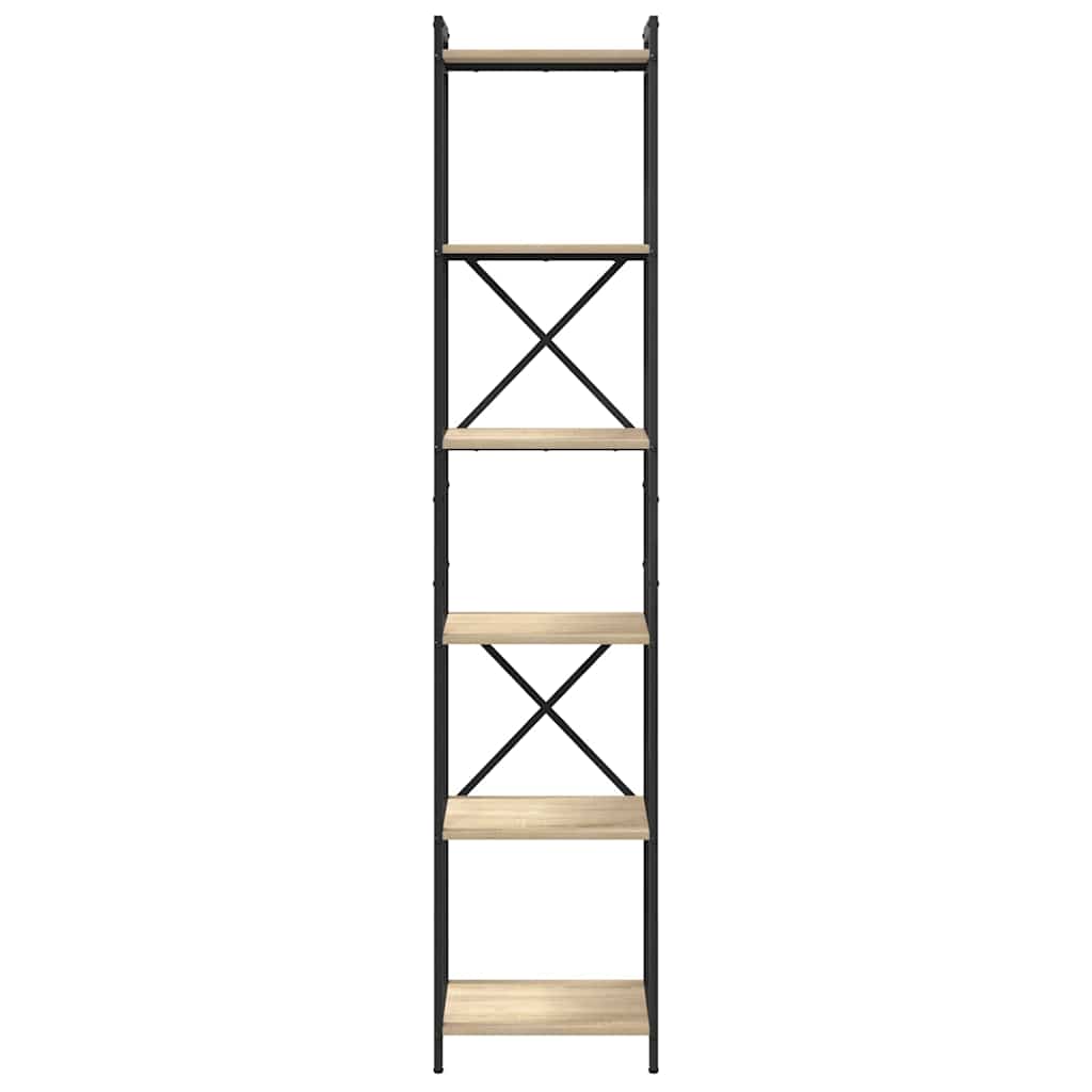 Boekenkast Sonoma Eiken 40 x 30 x 189,5 cm Bewerkt hout is nu te koop bij PeponiXL, paradijselijk wonen!