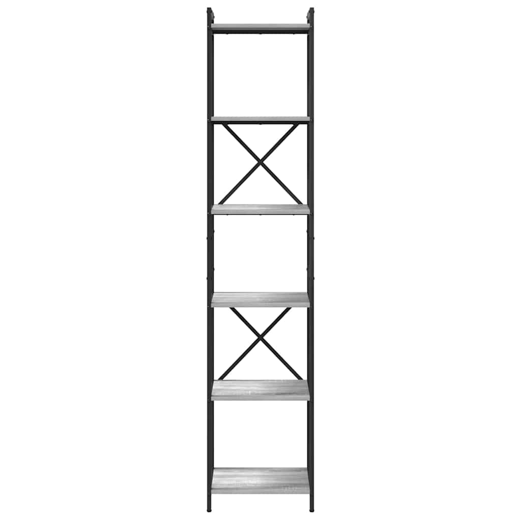 Boekenkast Grijs sonoma 40 x 30 x 189,5 cm Bewerkt hout is nu te koop bij PeponiXL, paradijselijk wonen!