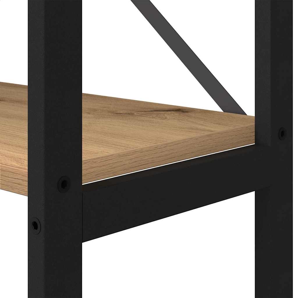 Boekenkast Artisan Eiken 40 x 30 x 189,5 cm Bewerkt hout is nu te koop bij PeponiXL, paradijselijk wonen!