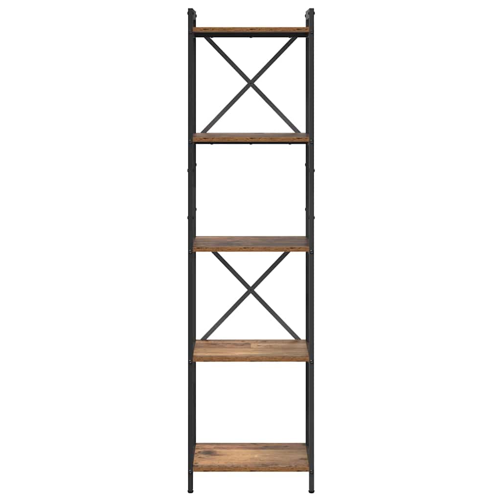 Boekenkast Oud hout 40 x 30 x 155 cm Bewerkt hout is nu te koop bij PeponiXL, paradijselijk wonen!