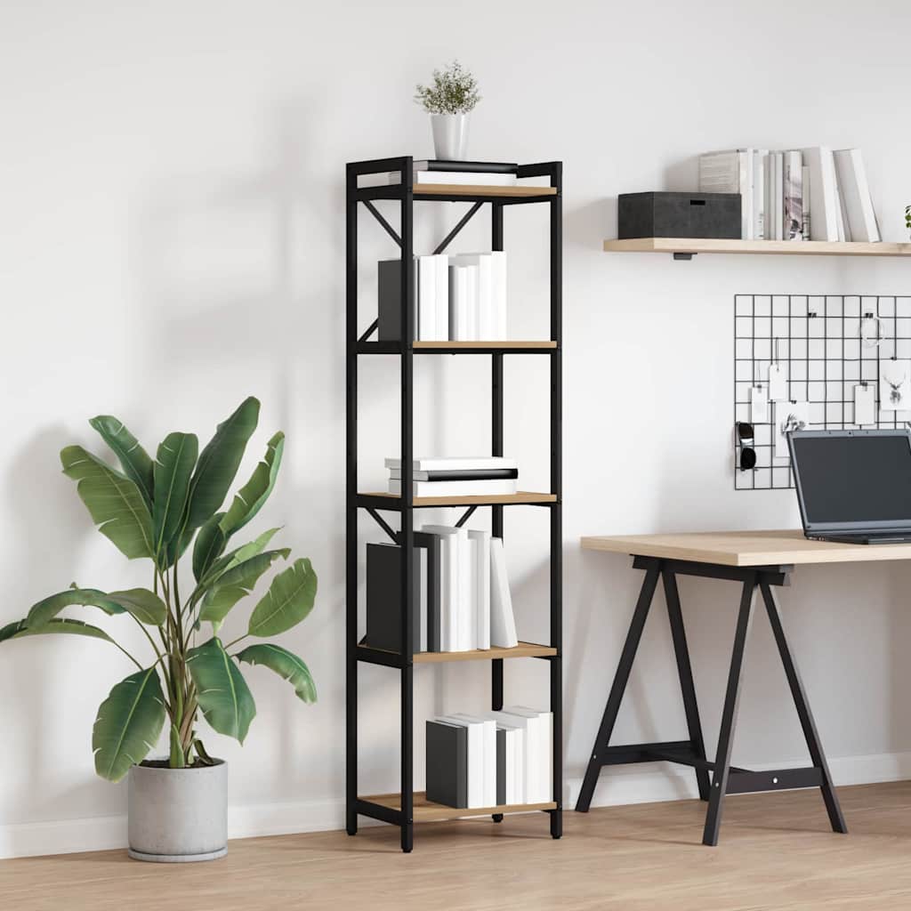 Boekenkast Artisan Eiken 40 x 30 x 155 cm Bewerkt hout is nu te koop bij PeponiXL, paradijselijk wonen!