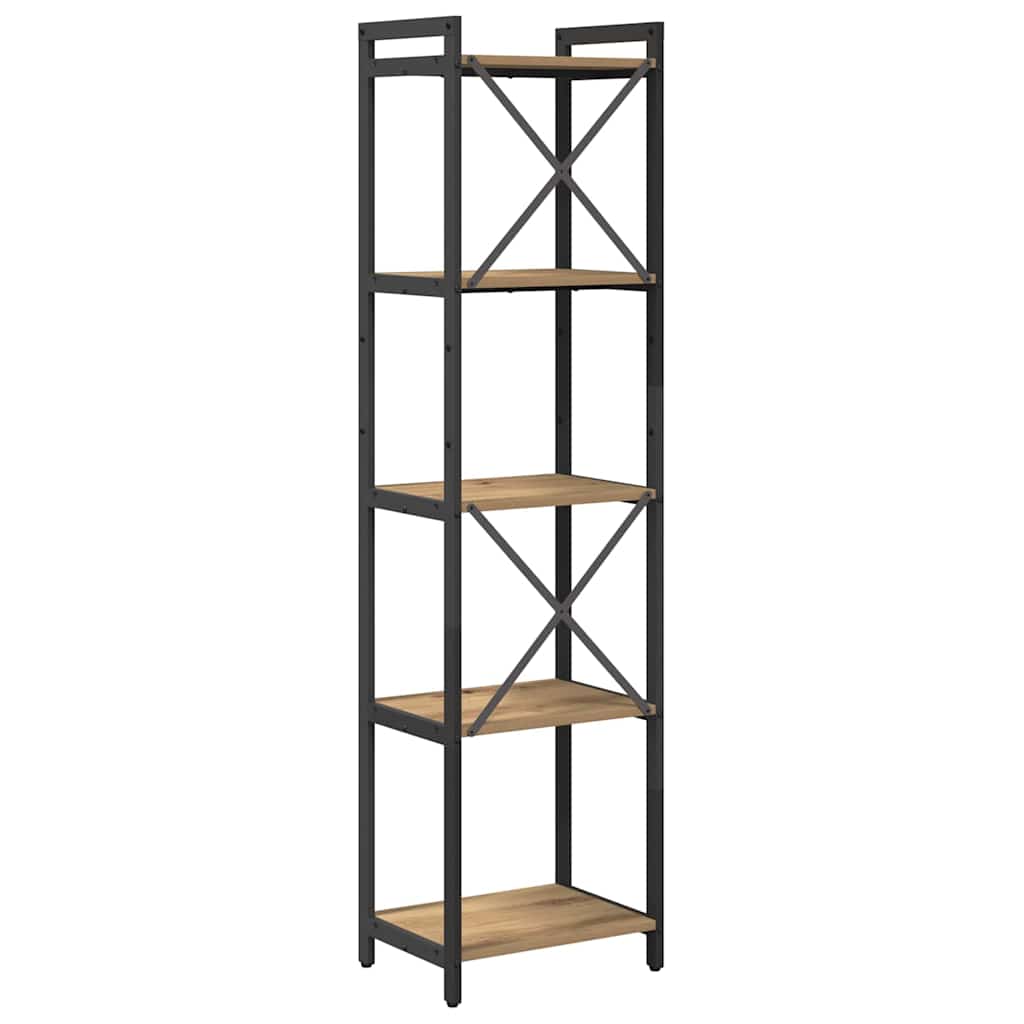 Boekenkast Artisan Eiken 40 x 30 x 155 cm Bewerkt hout is nu te koop bij PeponiXL, paradijselijk wonen!