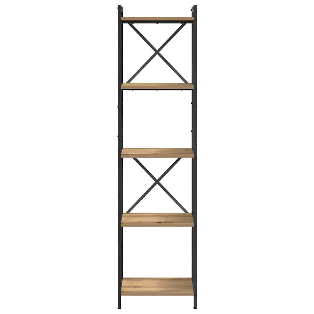 Boekenkast Artisan Eiken 40 x 30 x 155 cm Bewerkt hout is nu te koop bij PeponiXL, paradijselijk wonen!