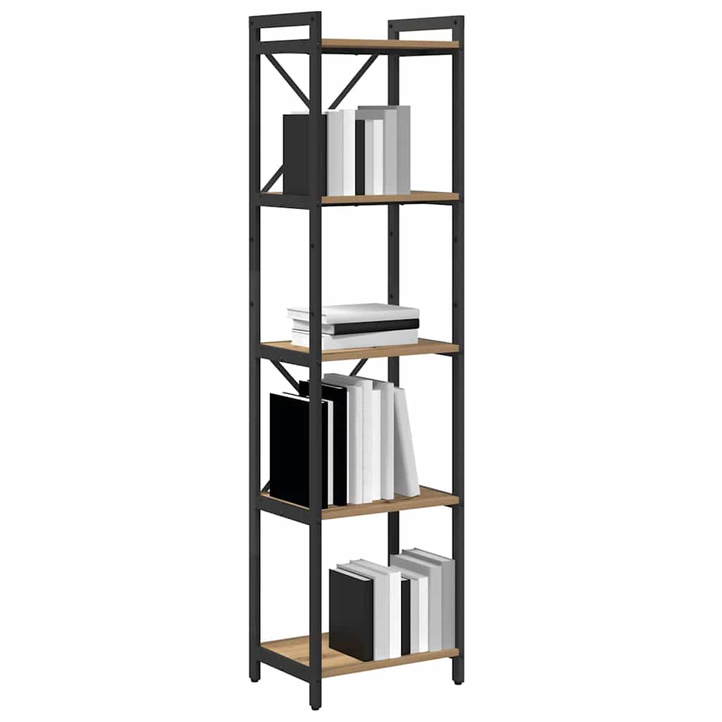 Boekenkast Artisan Eiken 40 x 30 x 155 cm Bewerkt hout is nu te koop bij PeponiXL, paradijselijk wonen!