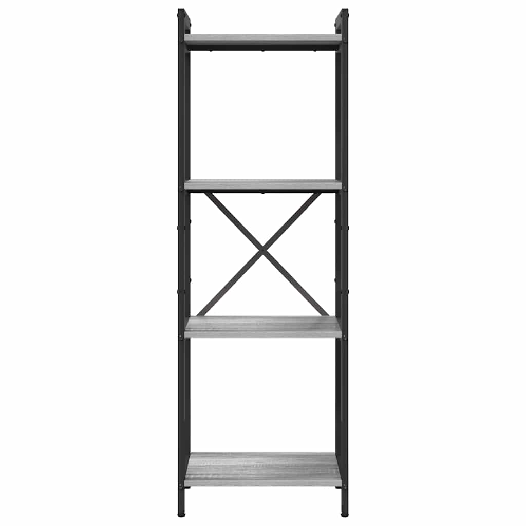 Boekenkast Grijs sonoma 40 x 30 x 85 cm Bewerkt hout is nu te koop bij PeponiXL, paradijselijk wonen!