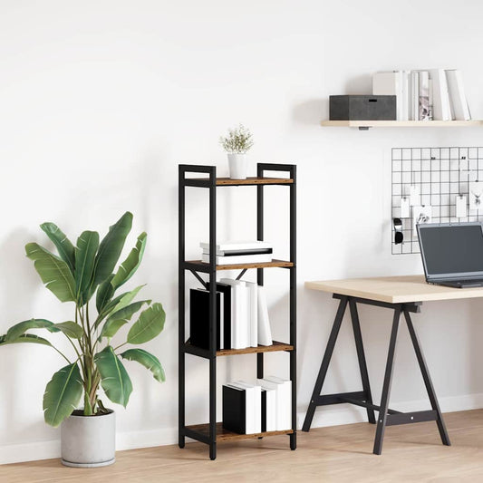 Boekenkast Oud hout 40 x 30 x 119 cm Bewerkt hout is nu te koop bij PeponiXL, paradijselijk wonen!