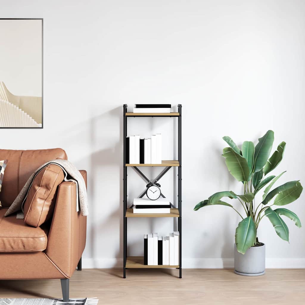 Boekenkast Artisan Eiken 40 x 30 x 85 cm Bewerkt hout is nu te koop bij PeponiXL, paradijselijk wonen!