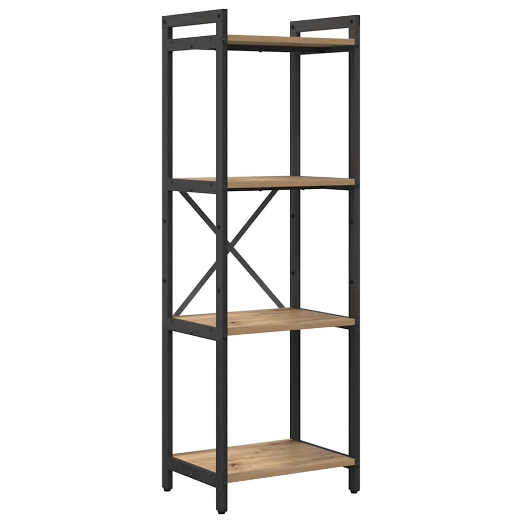 Boekenkast Artisan Eiken 40 x 30 x 85 cm Bewerkt hout is nu te koop bij PeponiXL, paradijselijk wonen!