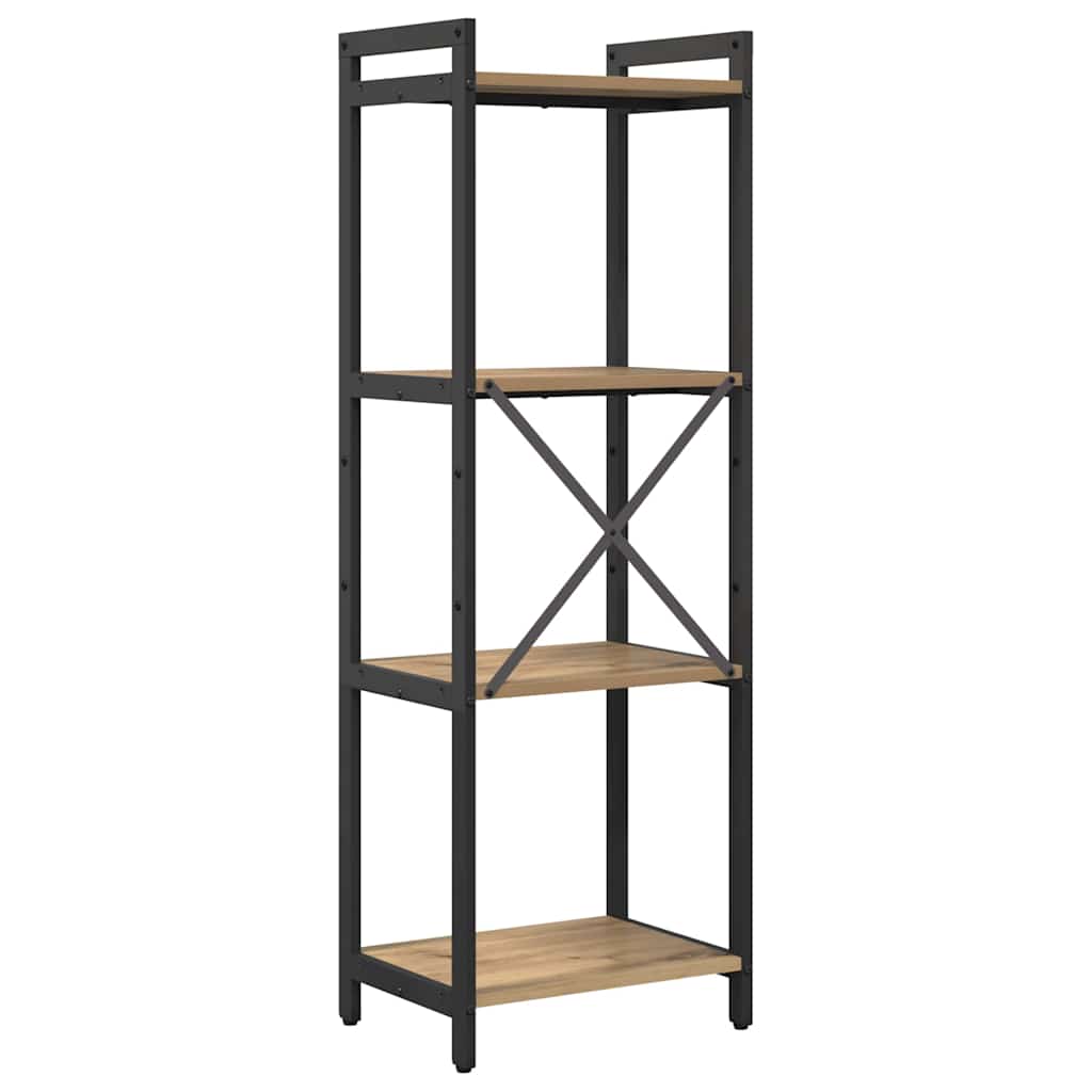 Boekenkast Artisan Eiken 40 x 30 x 85 cm Bewerkt hout is nu te koop bij PeponiXL, paradijselijk wonen!