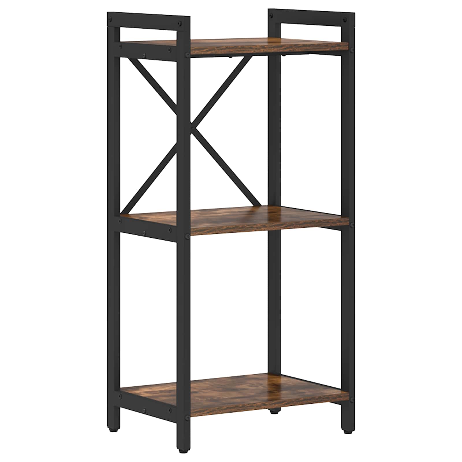 Boekenkast Gerookt eiken 40 x 30 x 85 cm Bewerkt hout is nu te koop bij PeponiXL, paradijselijk wonen!