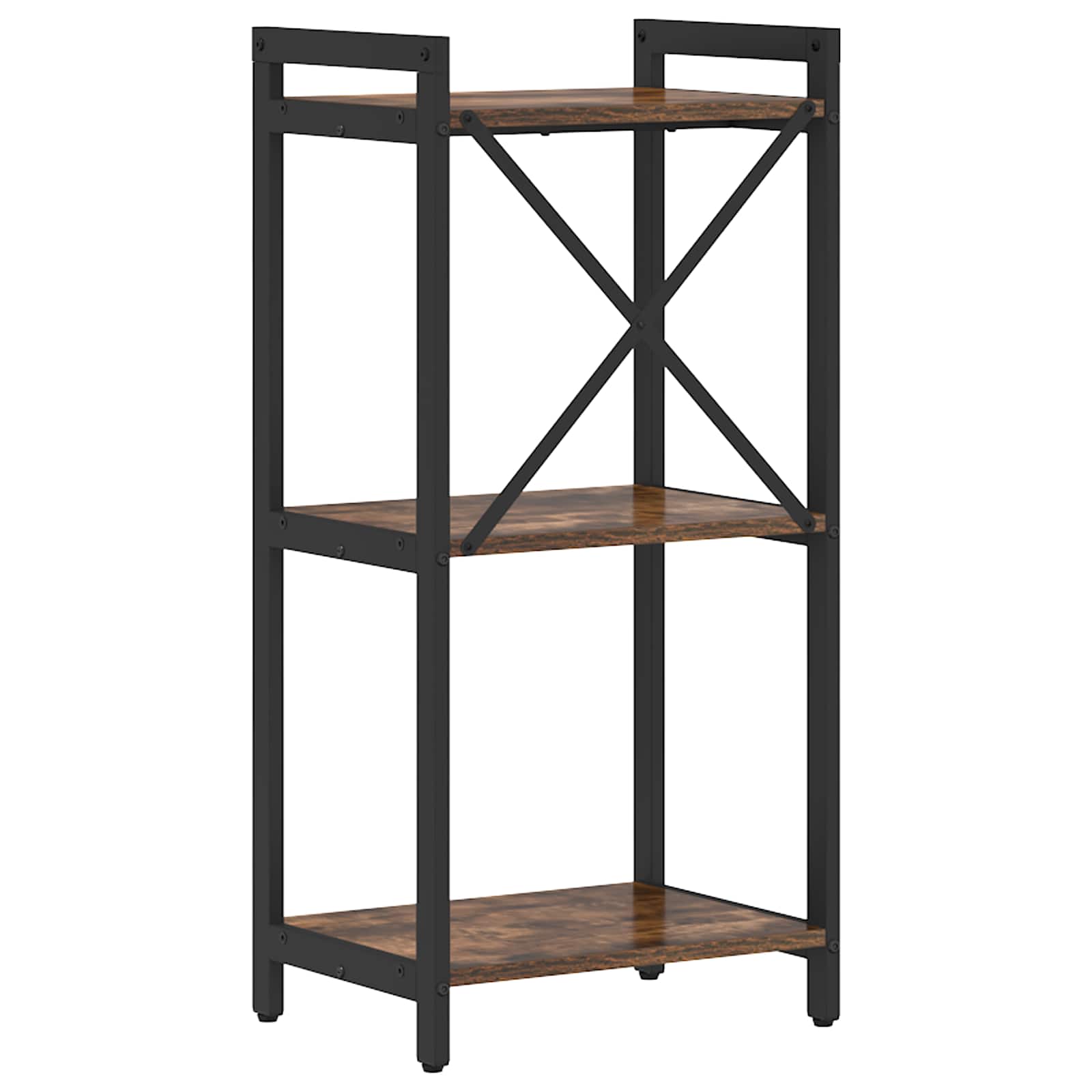 Boekenkast Gerookt eiken 40 x 30 x 85 cm Bewerkt hout is nu te koop bij PeponiXL, paradijselijk wonen!