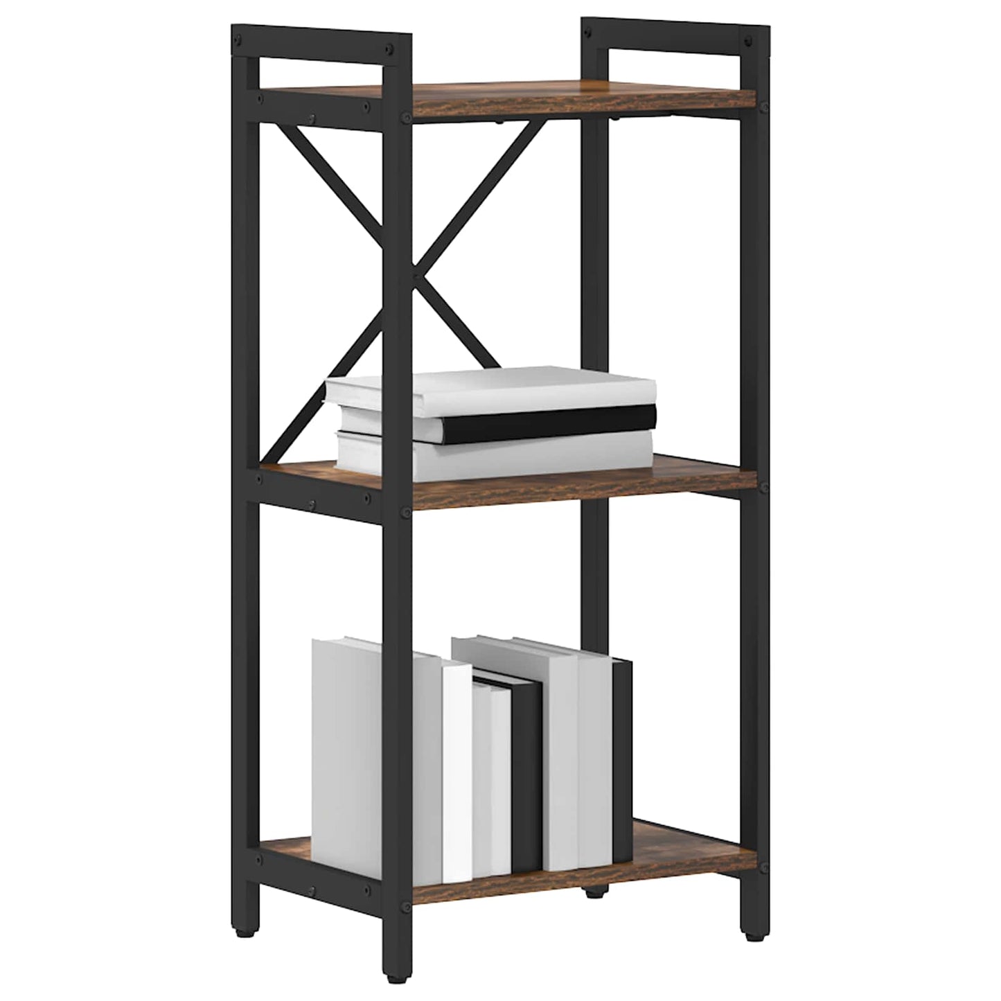 Boekenkast Gerookt eiken 40 x 30 x 85 cm Bewerkt hout is nu te koop bij PeponiXL, paradijselijk wonen!