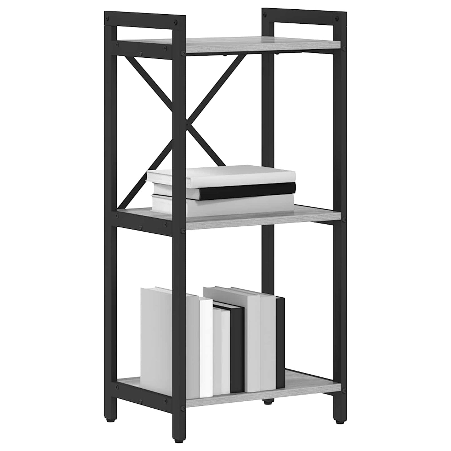 Boekenkast Grijs sonoma 40 x 30 x 85 cm Bewerkt hout is nu te koop bij PeponiXL, paradijselijk wonen!