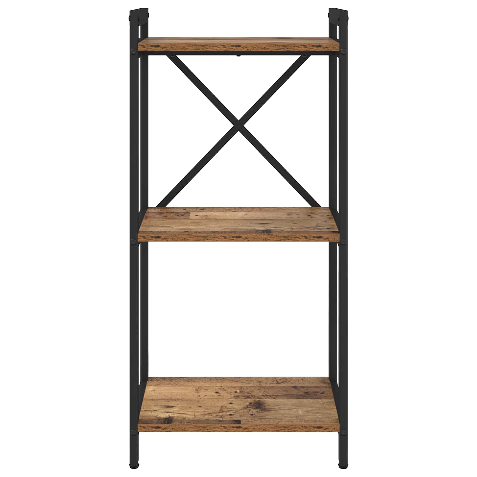 Boekenkast Oud hout 40 x 30 x 85 cm Bewerkt hout is nu te koop bij PeponiXL, paradijselijk wonen!